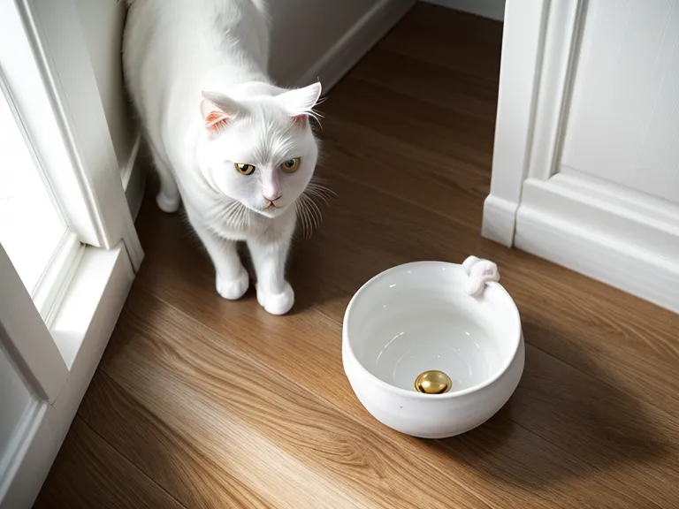 Leerer Futternapf tagsüber – typisches Zeichen einer Angstkatze, die nur nachts frisst